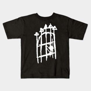 Dark and Gritty Gate (white) Kids T-Shirt